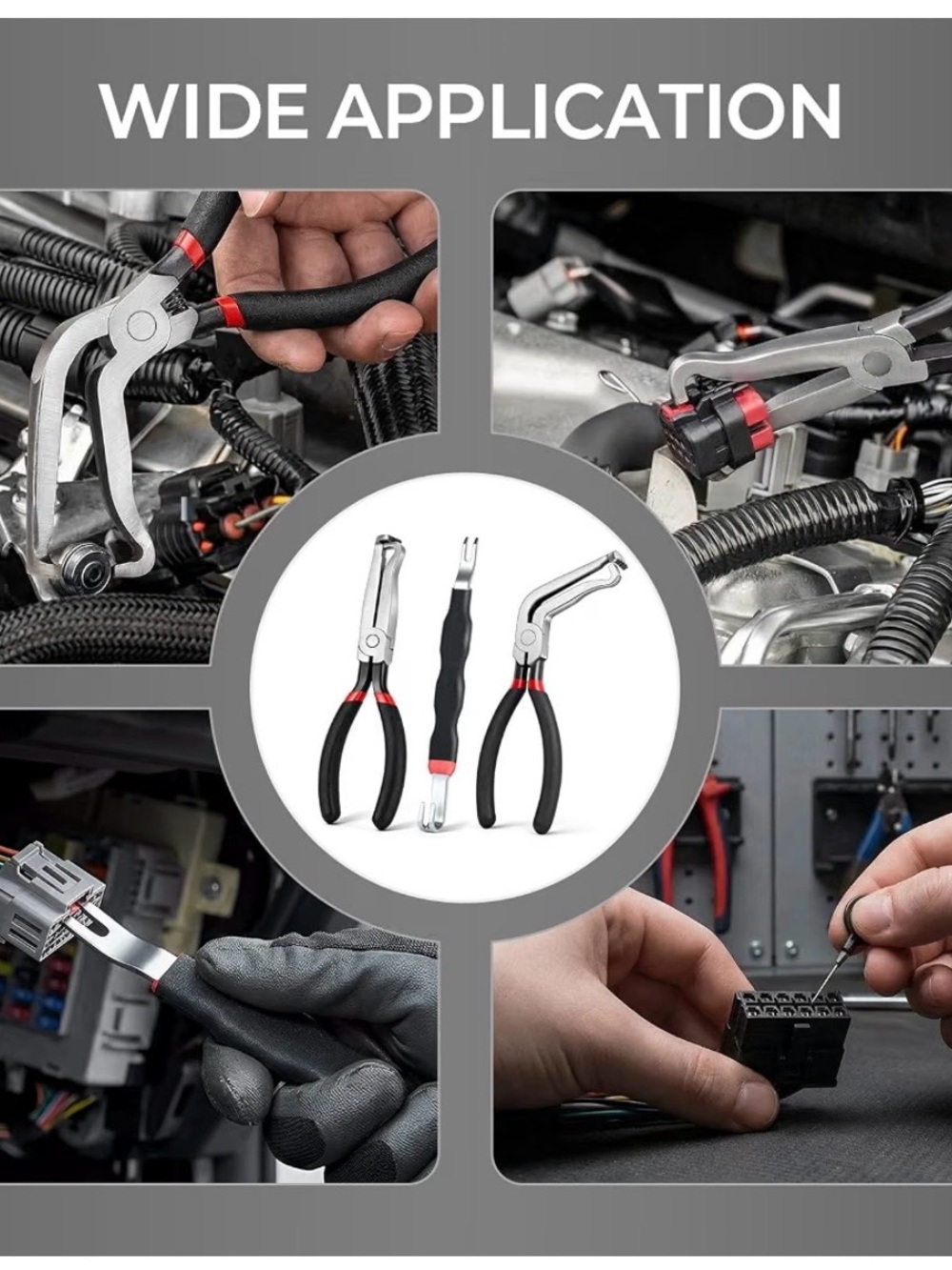 3-Piece Automotive Terminal Pliers Set - electrical connector removal tools 🧰